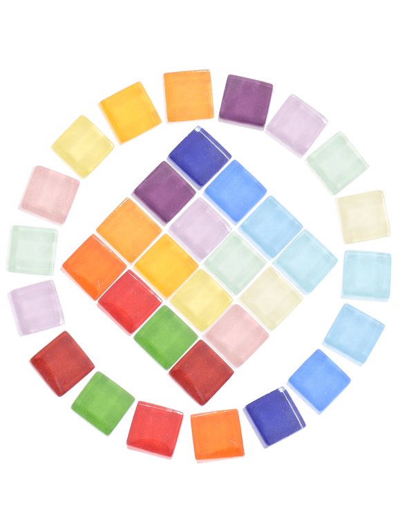Mixed Color Flat Crystal Marbles for DIY Craft Projects 450Pcs