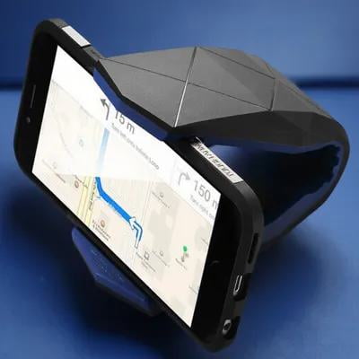 FOMIYES Vehicle Phone Mount Clip with Non-Slip Gel Pad for Dashboard Use Black