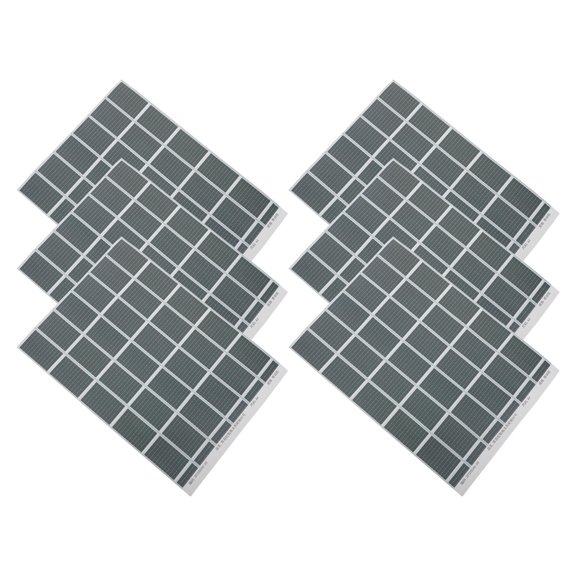FOMIYES Model Railroad Scenery Solar Panels Black Textured Photovoltaic Boards for Diorama Use