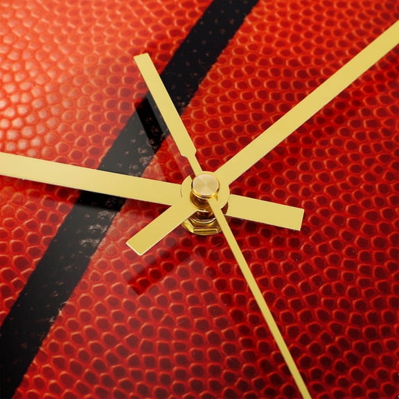 FOMIYES Silent Acrylic Basketball Wall Clock with Clear Arabic Numbers for Home