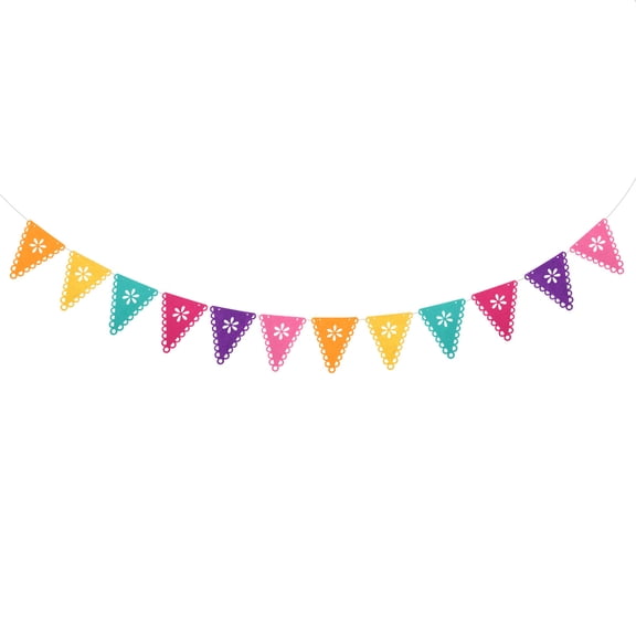 FOMIYES Multi Color Felt Banner for Party Decoration on Walls Windows and Patios