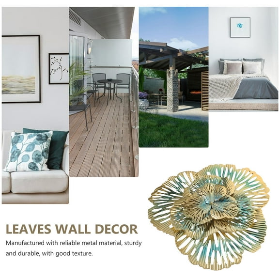 FOMIYES Living Room Wall Art Decor Gold 1Pcs 14.2X13X0.8In