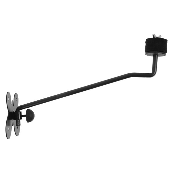 FOMIYES Black Wall Mount Cymbal Stand and Drum Holder, Multifunctional Garage Storage Rack for Music Equipment
