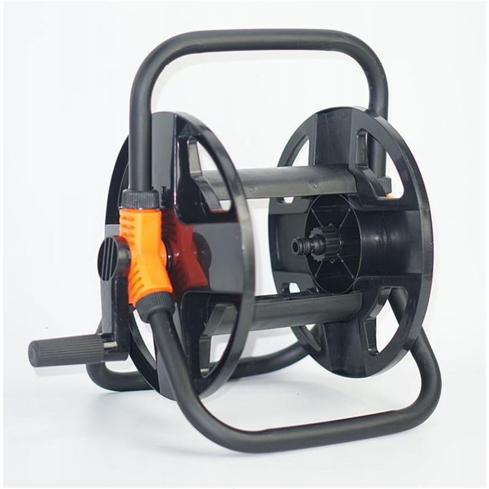 FOMIYES Multifunctional Garden Hose Reel Garden Hose Reel with Handle Black