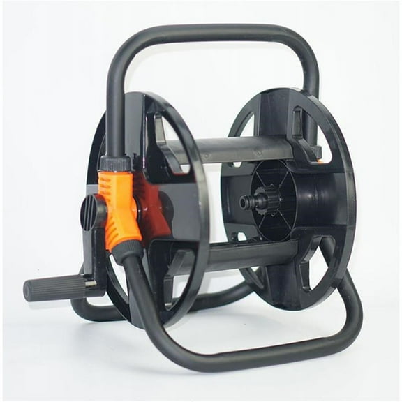 FOMIYES Multifunctional Garden Hose Reel Garden Hose Reel with Handle Black