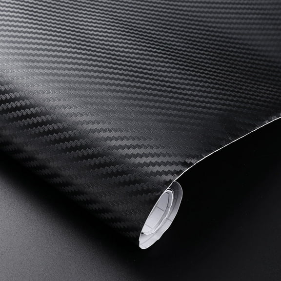 FOMIYES New Driver Sticker For Car 3D Carbon Fiber Wrap Roll DIY Sticker Black 1Pcs