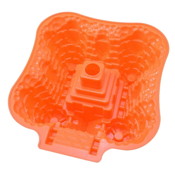 FOMIYES Silicone Nonstick Castle Shaped Cake Mold Bakeware for Oven and Microwave Baking
