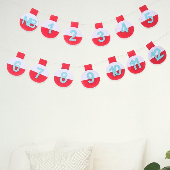 FOMIYES Number Clip Party Banner for Birthday Celebrations with Reusable Durable Design