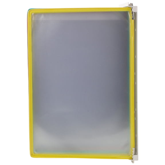FOMIYES Office Wall Mounted Literature Display Rack with Clear Pockets for Catalogs and Brochures