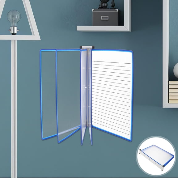 FOMIYES Office Wall Organizer with Easy Access Transparent Binder Holders for Document Display