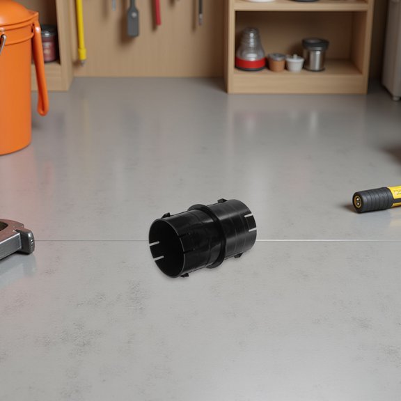 FOMIYES Outdoor Yard Drainage Coupler Black Plastic Adapter for PVC Hdpe and Cast Iron Pipe Fittings