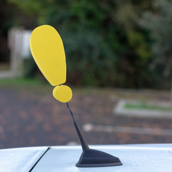 FOMIYES Weather Resistant Antenna Toppers Cute Symbols for Car Exterior 2Pcs