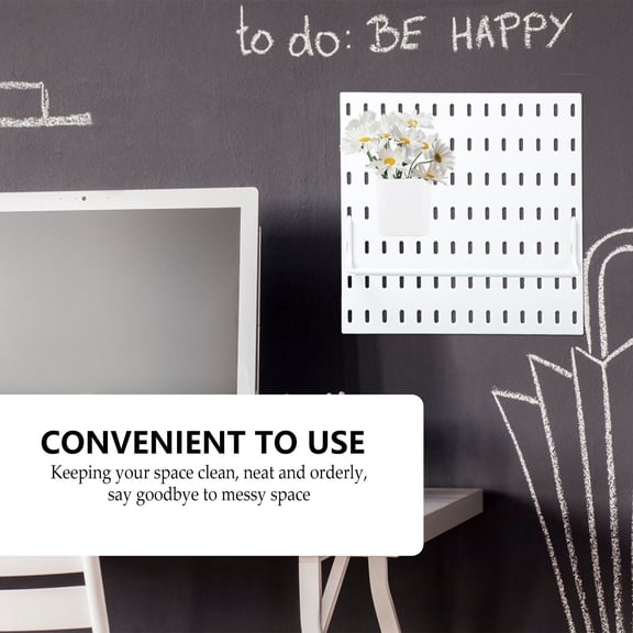 FOMIYES 1Pc Pegboard Containers White Plastic Bins for Screws Nails and Small Parts