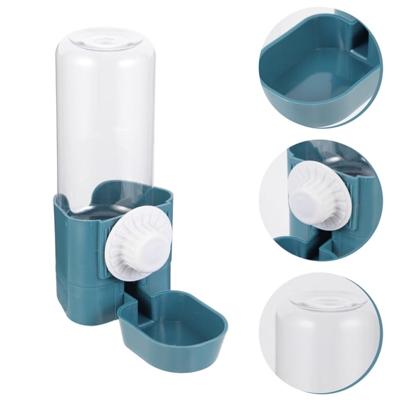FOMIYES Pet Cage Water Feeder with Blue ABS for Cats 1Set
