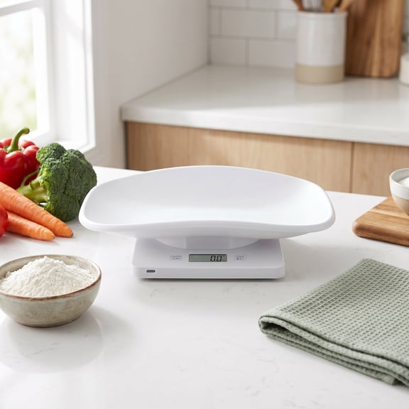 FOMIYES Portable White Digital Pet Scale for Small Animals Multifunctional