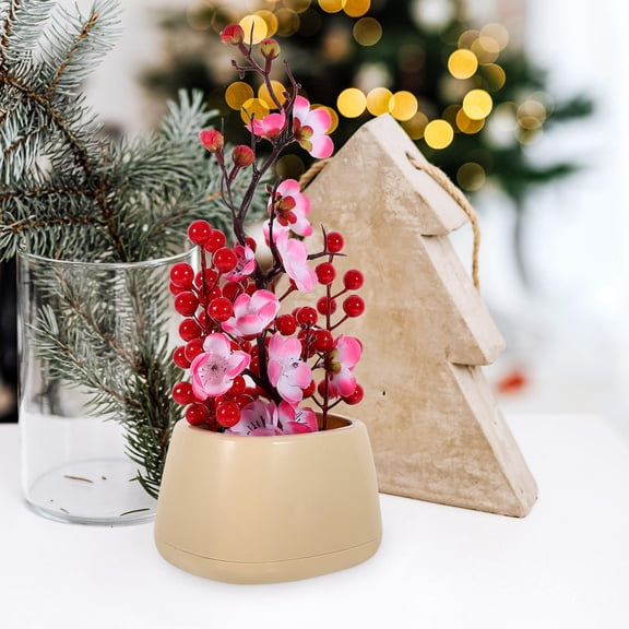 FOMIYES Artificial Tree, Faux Cherry Blossom Branches Bonsai Plant for Home Office Table Centerpiece Decor