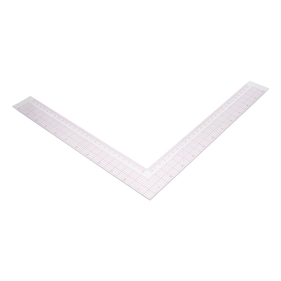 FOMIYES Pink Plastic L Shape Contour Ruler for Uniform Clothing Pattern Design with High Precision