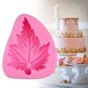FOMIYES Silicone Moulds Leaves Easy to Clean Pink 1Pack