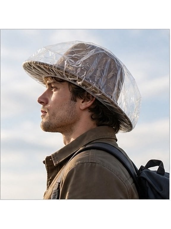 Plastic Cowboy Hat for Protector Waterproof Rain Cover Dust Shield