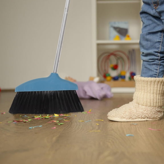 FOMIYES Plastic Dust Broom Floor Broom Stainless Steel Garbage Cleaning for Home Users 1Pcs