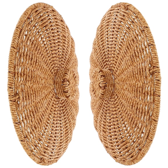 FOMIYES Plastic Woven Storage Basket Lid Accessory, Picnic Basket Cover for Home, Kitchen, Pantry and Shelf Organization