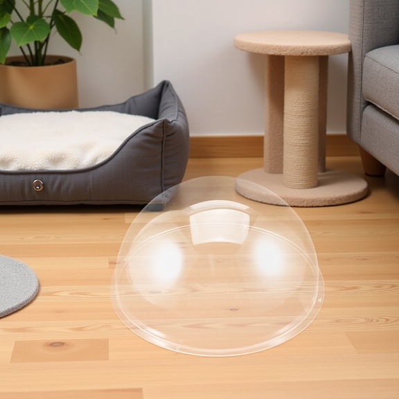 FOMIYES Plastic Transparent Cat Dome Bed with Easy Maintenance for Indoor Cat Nest Replacement