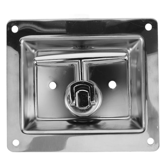 FOMIYES Plated Camper Toolbox Lock with T-Handle for Trailer, RV, and Outdoor Accessories
