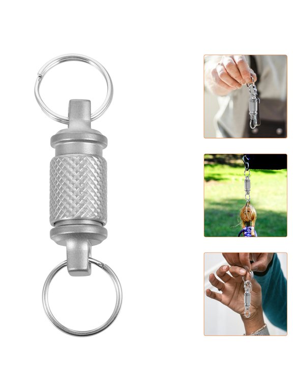 Titanium Alloy Detachable Plated Quick Release Keychain