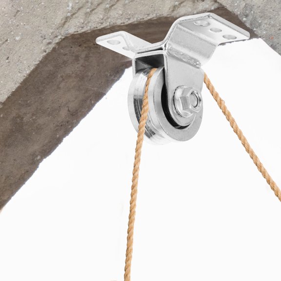 FOMIYES Single Metal Pulley Wheel for Rope with Vibration Reduction Design