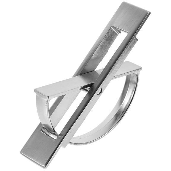 FOMIYES Plated Silver Zinc Alloy Hidden Furniture Handle Recessed Rotating Pull for Cabinets Drawers