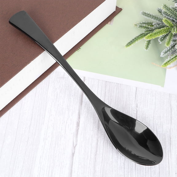 FOMIYES Plating Spoons Stainless Steel Tableware Lightweight for Dining 1Pack