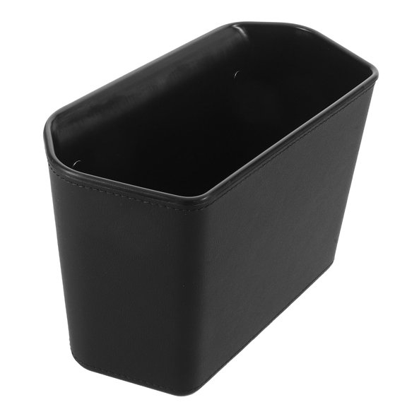 FOMIYES Portable Black Car Trash Can with Detachable Inner Liner and Space Saving Design for Road Trips
