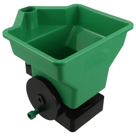 FOMIYES Portable Hand Held Garden Seeder with Adjustable Plastic Spreader for Precise Lawn and Vegetable Sowing