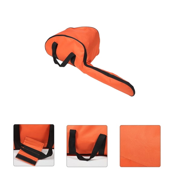 FOMIYES Orange Chainsaw Carrier Bag with Sturdy Handles for Portable Tool Storage