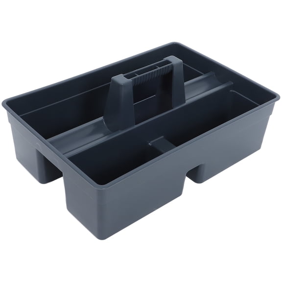 FOMIYES Portable Plastic Cleaning Tool Organizer Tote with Handle, Spacious Storage for Home and Garage