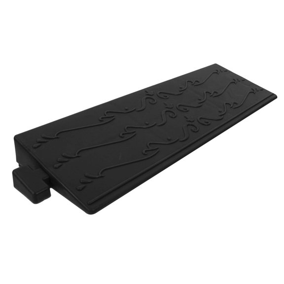 FOMIYES Portable Plastic Garage Ramp for Robot Vacuum with Enhanced Climbing Ability Black