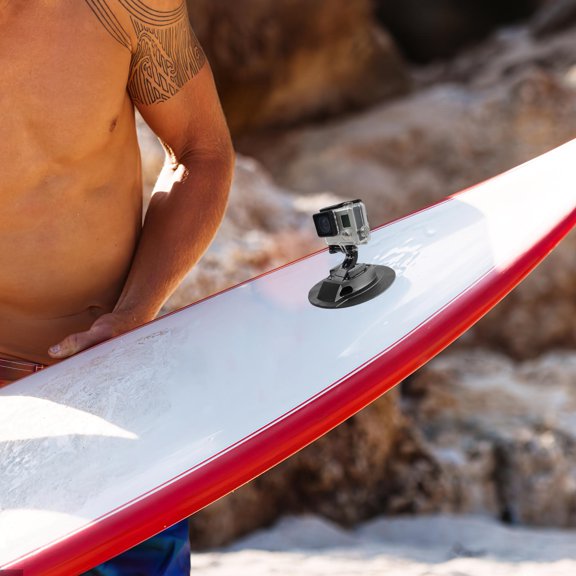 FOMIYES Surfboard Camera Mount, Black PVC and Copper, Stable and Portable