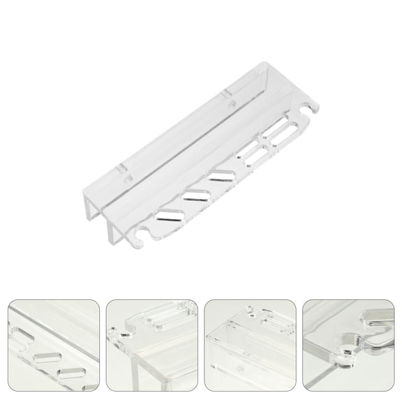 FOMIYES Portable Transparent Fish Tank Tool Stand for Organizing Water Grass and Scissors