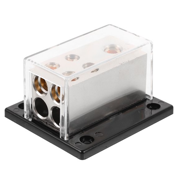 FOMIYES Power Distribution Block Car Audio 4 Gauge Out Ground Distributor for Auto Amplifier with Fuse Holder