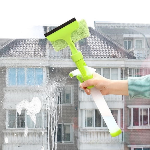FOMIYES Practical Window Squeegee Cleaner Glides on Glass for Dry Streak Free Finish in Green
