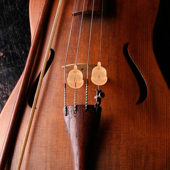 FOMIYES Practice Mute 1Pcs Khaki Rubber Violin Mute for Maintaining Tonal Quality