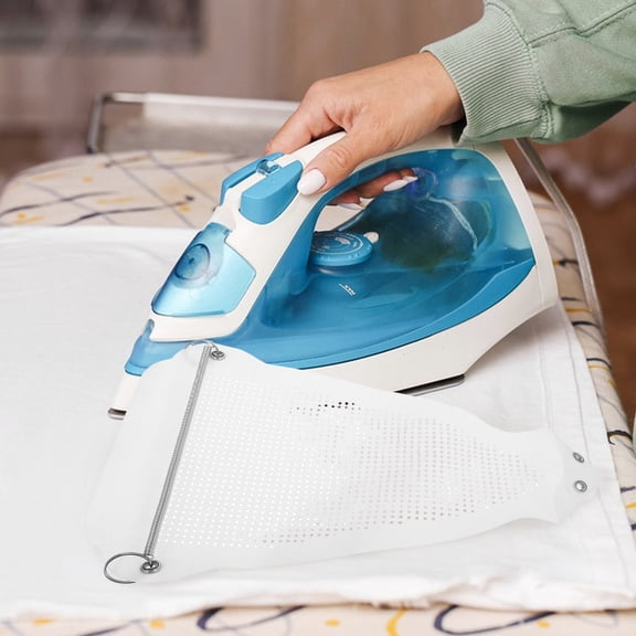 FOMIYES Protective Iron Sole Plate Cover Shoe Guard White Heat Resistant Ironing Accessory