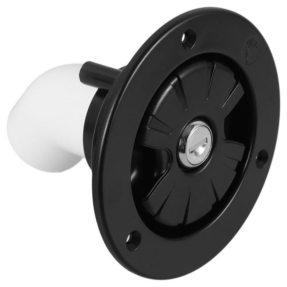 FOMIYES RV Water Fill Cap with Leakproof Design for Secure Gravity Feed Black ABS Material Fits RV Tanks