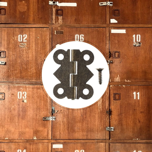 FOMIYES Raindrops 20pcs Butterfly Hinge Chest Box Small Cabinet Hinges DIY Accessories for Door