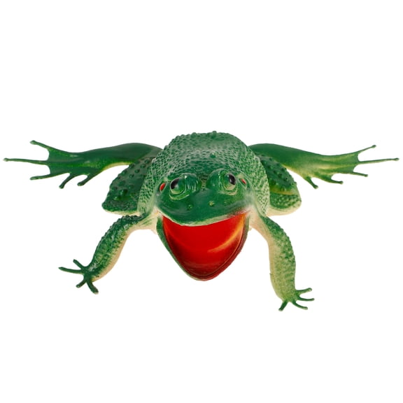 FOMIYES Simulation Frogs Figurines Green Decorative Frog Model for Photo Props