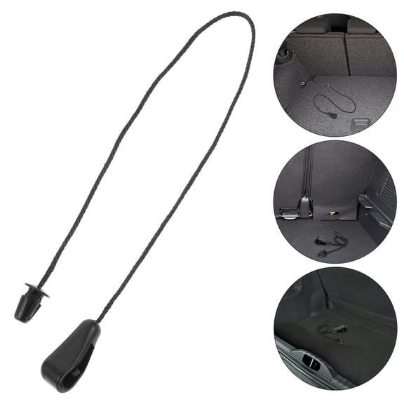 FOMIYES Rear Parcel Shelf String Black for Car Trunk Tailgate Firm Fit and Easy Installation Vehicle Part