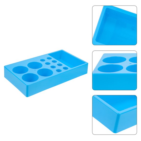 FOMIYES Plastic Sampling Holder for Stool and Tubes Sky Blue Lightweight Design