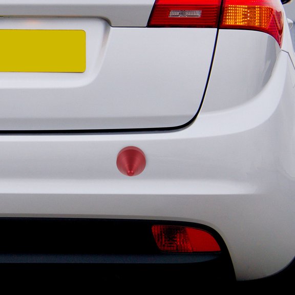 FOMIYES Red Car Spike Guards Bumper Protector No Drilling Installation Front Rear Use