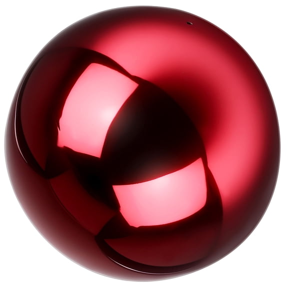 FOMIYES Stainless Steel Garden Sphere Red Mirror Ball for Outdoor Decor
