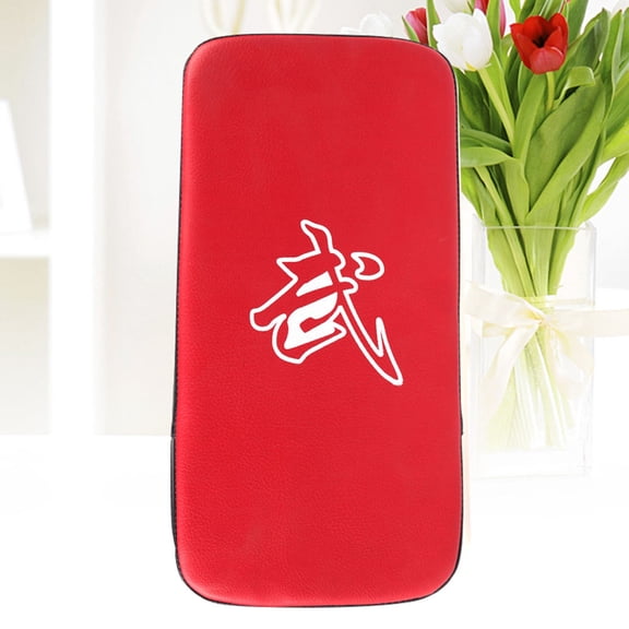 FOMIYES Red Taekwondo Kick Pad with Adjustable Wrist Strap for Martial Arts Training and Speed Improvement